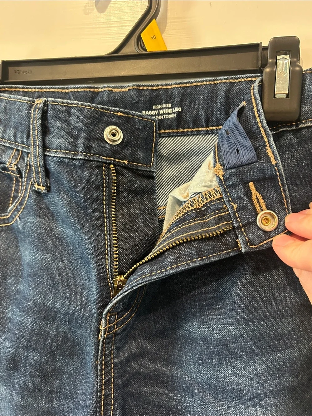 Dark Blue Wide-Leg Girl’s Jeans